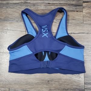 Victoria Secret Razorback Sports Bra Medium Blue Bra